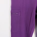 Jaanuu  Rubi Slim UltraSoft Scrub Jogger Pants‎ Dark Purple Size Small Petite Photo 3