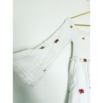 Free People Counting Daisies Size Medium White Embroidered Off Shoulder Boho Photo 9