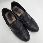 Earth Origins Women Loafers Leather Black SlipOn Sz 8.5 M Derby Shoes Block Heel Photo 8