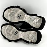 Sorel  Kinetic Impact Y-Strap High Sandals Platform Knit Open Toe Black White 8 Photo 6