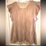 Hunter Bell  Rose Gold Ava Top $247 small designer fall classic formal blouse Photo 7