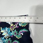 Sport Savvy Navy Floral Soft Stretchy Pull On Capri Pants Plus Size 5X Casual Blue Photo 5