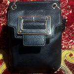 Liz Claiborne  black big buckle crossbody bag Photo 0