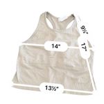 Lululemon Velocity Reveal Crop Tank size M Tan Size M Photo 7