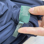 Ralph Lauren Lauren  Sheath Wrap Dress Womens 8 Navy Cold Shoulder Long Sleeve Photo 4