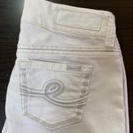 Seven7 Slim Bootcut Jeans Size 2 White Denim Low Rise Designer Jeans Embroidered Photo 7