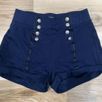 Ci Sono Blue Button Shorts Women’s Medium Photo 0