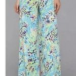 Lilly Pulitzer Middleton Sea Soiree Palazzo Pants Wide Leg Size M Resort Coastal Photo 0