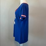 NFL Team Apparel NY Giants VNeck Short Sleeve TShirt Blue/Red Size XL Blue Photo 3