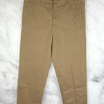 Opening Ceremony NWT Khaki Twill Crop Ankle Straight Leg Trouser Pants Tan M Photo 0