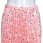 ASOS  Skirt Womens 4 Pink Floral A-Line Pleated Satin Cottagecore Boho Balletcore Photo 4