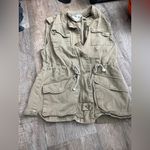 Per Se  Khaki Utility Jacket army green size small Photo 6