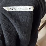 ZARA  Black Textured Short Sleeve Romper Photo 3