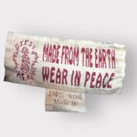 Vintage Made From The Earth Wear In Peace Knitted  Sweater Photo 1