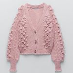 ZARA NWT Jeweled Button Knit Cardigan Photo 7