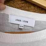 JOHN + JENN fringe sweater XS White Photo 3