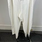 Cynthia Rowley White Linen Blend Relaxed Pants Photo 2