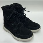 Sorel  Women's Explorer II Joan Cozy Boots Waterproof Black Size 7 Sherpa Lace Up Photo 1