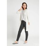 Betabrand  Gray W1166 Skinny Leg Classic Dress Pant Yoga Pants Medium Long Photo 2