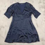 ZARA  TRF Polka Dot Mini Dress V-Neck Short Sleeve Party Dress‎ L Y2K Party Photo 2