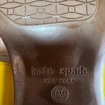 Kate Spade Cece Patent Logo Slip-On T-Strap Sandals Yellow Show NEW Women's Sz 8 Photo 8