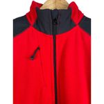 Lauren Active Ralph Lauren Bright Red Full Zip Fleece Black Details Size Medium Photo 3