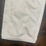 American Eagle  cream distressed size 4 short Mom straight jeans Photo 3