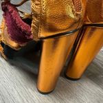 Cape Robbin  Maura-5 Orange Metallic High Heels Photo 4