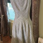 White House | Black Market   Black Plaid Dress Cap Sleeve Emilya Knee Women 2 Photo 11