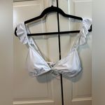 Lulus Lulu’s White Ruffle Bikini Top. Size medium. Photo 2