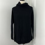 Joie  XS Black Cashmere Mock Cowl Neck Longsleeve Lightweight Sweater Photo 3