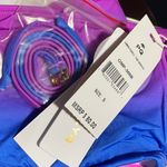 PilyQ  PQ Swim Bandeau Top With Convertible Straps Ombre Purple Blue Small NWT Photo 4