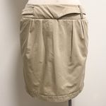 Lacoste Beige Khaki Skirt Buckle Zipper Side 8 Cotton 40 Side Pockets Unlined Photo 1