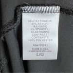 Black smocked mock neck double layer flowy top size large Photo 4