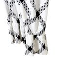 Ashley Stewart  Black & White Gingham Ruffle Hem Midi Dress NWT Size 34/36 Photo 5