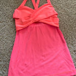 Lululemon tank top, bright salmon color, size 4 Photo 0