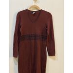 Peruvian Connection Long Sleeve Pima Cotton Sweater Dress Tribal Size XS Photo 3