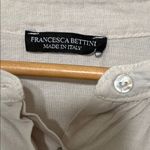 Francesco Biasia Women's Linen Blend Button Down Made in Italy Size Medium Size L Photo 1