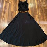 Mori Lee  Elegant 2 piece dress floral top PROM HOCO Photo 0