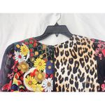 Alice + Olivia  Nelia Wide Sleeve Romper Multicolor Patchwork Print Floral Size 2 Photo 13
