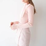 Nancy Pink Dust Sparkle Sweater Size Extra Large Bow NEW Photo 3