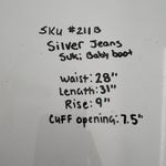 Silver Jeans Suki Mid Baby Boot Women's Blue Stretch Denim Pants Size W28/L31* Photo 11
