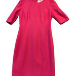 BOSS Daletana Sheath Dress MIDI Size 8 Hot Pink Career Business Party Preppy Photo 0