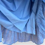 margaret o'leary  Blue Ruffled Wrap Sundress Photo 8