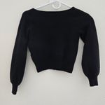 Babaton  Black Wool Blend Cropped Sweater size Small Photo 2