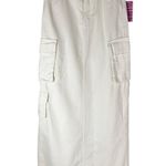 MOTHER SNACKS! The Fun Dip Cargo Maxi Skirt Natural Size 25 Photo 0