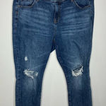 Torrid  perfect boyfriend ankle jeans‎ raw hem classic denim size 16S Photo 0