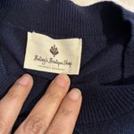 Betsey's Boutique Sweater Womens Medium Long Sleeve Pullover Textured sleeve top Blue Size 8 Photo 3