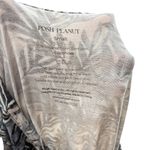 Posh Peanut Henley Button Stretch Maxi Dress Jared Blue Leaf Print Size Small Photo 10