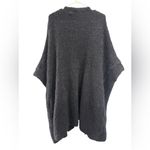 Susan Wagner Peru 100% Alpaca Women Sweater Coat Collarless Batwing Cardigan Black Size undefined Photo 5